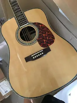 Китайская гитарная фабрика изготовила на заказ новую акустическую гитару с верхом из цельной ели D type 45 модель 41 
