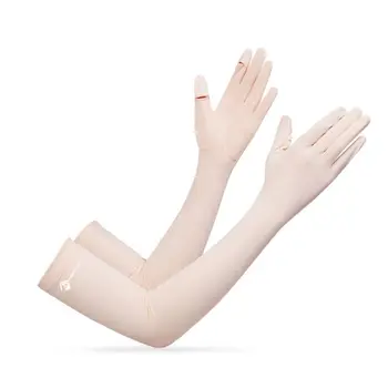 Рукава с защитой от солнца и ультрафиолета Из новой ткани Quick Dry Ice, длинный чехол для рук, дышащий чехол для локтей Унисекс