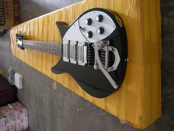 Китайская гитарная фабрика custom 3 звукоснимателя 325 модель 6-струнной электрогитары черного цвета с тремоло Bigsby Бесплатная доставка 8yueR