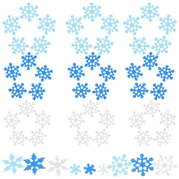 500шт наклеек в виде снежинок Рождественская тема DIY Наклейки из пенопласта Декоративные наклейки