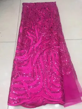 Новинка 2023 года, высококачественная Африканская кружевная ткань с золотым шнуром, Французское Нигерийское кружевное полотно для женской свадьбы.