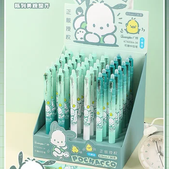 Оптовая Продажа 2023 Новая Стираемая Нейтральная ручка Sanrio Cute Pochacco Press для студентов 0,5 Синяя Корректирующая ручка Школьный подарок для студентов