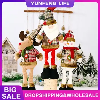 Винтажная привлекающая внимание Расширяемая замысловатая Бестселлер, Прочная трендовая винтажная кукла в клетку со снежинками, Рождественский подарок, Рождество