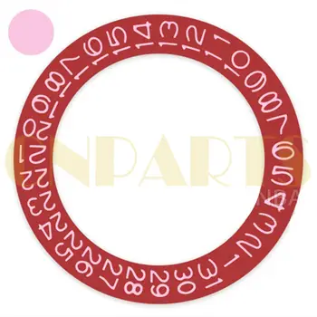 Красный Фон Светло-Розовый Шрифт Disk Date Wheel Диск Даты для Miyota NH35 NH36