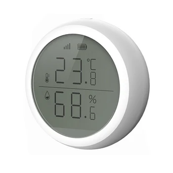 Датчик влажности в помещении Tuya ZigBee, несколько температурных режимов, Интеллектуальный гигрометр, Термометр для домашнего офиса