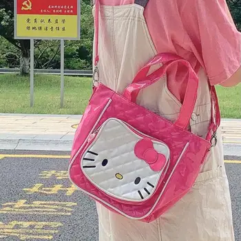 Аниме Sanrios Kawai Kittys Милая сумка-мессенджер из искусственной кожи с героями мультфильмов, водонепроницаемая Японская сумочка для милой девушки, студенческая сумка Jk, аксессуары в подарок