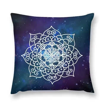 Galaxy Mandala Фиолетово-синяя Космическая туманность, Цветочная подушка-пледы, Домашний декор, Диванные подушки, наволочка роскошная