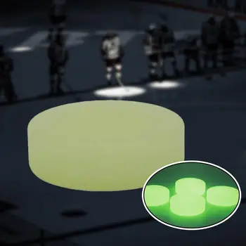 Хоккейная Шайба Светится в Темноте Портативный Диаметр 7,2 см Игровые Принадлежности Детские Игрушки для Детей Взрослых Спорт на открытом воздухе Хоккейный Мяч