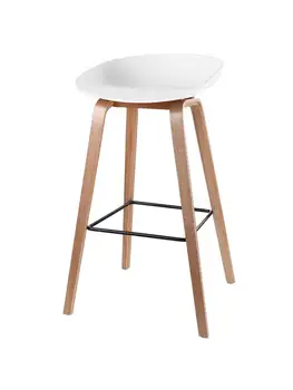 Скандинавский барный стул из массива дерева, Высокий табурет, Датский модный дизайнер, минималистичный стул, Стойка регистрации, Барный стул для выставочного ресторана