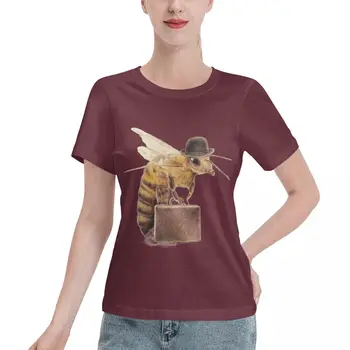 Классическая футболка Worker Bee, женские топы, женские модные рок-н-ролльные футболки, женская блузка