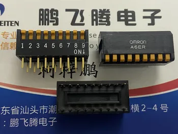 1 шт. Импортный японский переключатель кодового набора A6ER-9101 с 9-битным ключом, боковой циферблат, 9P прямой штекер 2,54 мм