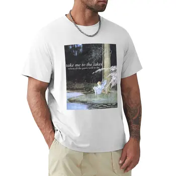 Футболка The lakes, футболки с графикой больших размеров, мужская футболка оверсайз