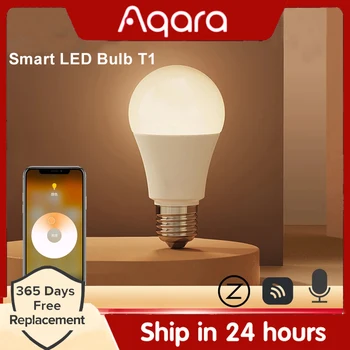 2023 Умная светодиодная лампа Aqara T1 Zigbee 3.0 с дистанционным управлением E27 220-240 В для приложения Google mi home Homekit
