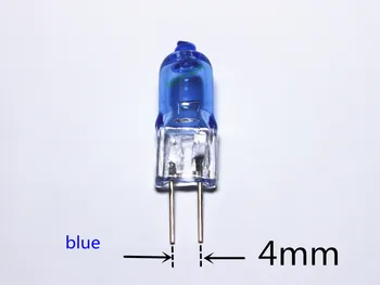5 коробок (10 ламп) Промышленное освещение Лампа G4 12V мощностью 20 Вт с покрытием синего цвета Лампа G4 12V мощностью 20 Вт Белая лампа 12V Лампа G4 мощностью 12 В 20 Вт