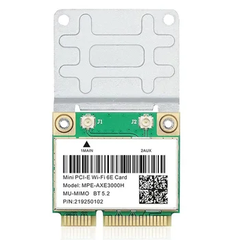 MPE-AXE3000H 5374 Мбит/с Wifi 6E Беспроводная карта AX210 Mini PCIE Wifi карта Bluetooth 5,2 802.11AX 2,4 G/5G/6 ГГц Wlan Wifi карта
