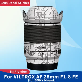 Для VILTROX AF 28mm F1.8 FE для SONY Mount Наклейка На кожу Виниловая Оберточная Пленка Для объектива камеры Защитная Наклейка Против Царапин Защитное Покрытие