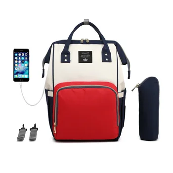 Lequeen Fashion Mummy для беременных, USB-сумка для подгузников, Брендовая детская сумка большой емкости, дорожный рюкзак, Дизайнерская сумка для ухода за ребенком