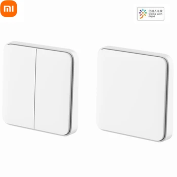 Xiaomi Mijia Wireless Smart Wall Switch Одинарный / Двойной открытый переключатель с двойным управлением для дистанционного управления Smart Light Mi Home APP