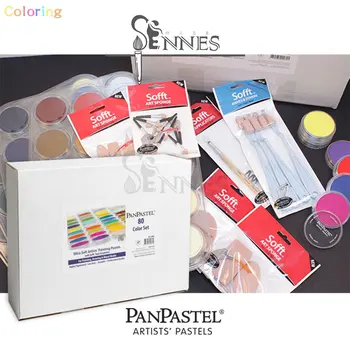 PanPastel 30800 Original Colors 80 Color Kit Ультра мягкие инструменты для рисования пастелью для художников и лотки для палитр, качество профессиональных художников
