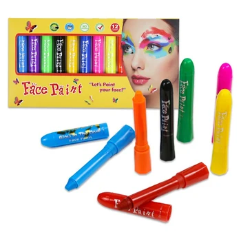 Светящийся цветной карандаш, изменяющий правила игры для вечеринок, полный УФ-неоновой автомобильной краски для вечеринки, окрашенный мелок