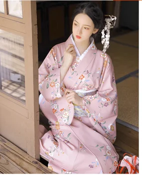 Японское ретро-кимоно, халат для девочки-божества, ежегодный дорожный костюм для конференций