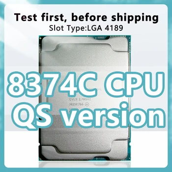 Xeon Platinum 8374C версия QS процессор 2,7 ГГц 54 МБ 270 Вт 36 Ядер 72 Потока процессор LGA4189 для серверной материнской платы C621A