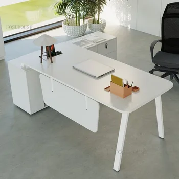Современная Коммерческая Краска Boss Офисные Столы Офисная Мебель Креативная Простая Индивидуальность Сочетание Стола и Стула T T