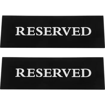 Зарезервированные знаки Стол для вывесок Акриловое бронирование Свадебная открытка Место для сидения Палатка Стул в зале ресторана Имя гостя Стол для конференции