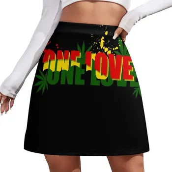 Мини-юбка One Love корейские юбки женские юбки для косплея