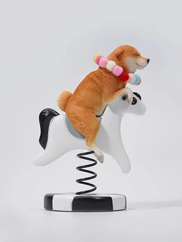 Креативные милые собачьи украшения для рабочего стола украшения спальни модель ручной качалки Shiba Indy 2.0