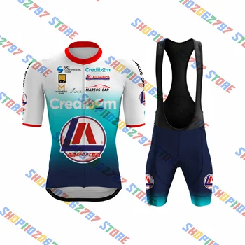 2023 Credibom LA Aluminios Marcos Car Cycling Jersey Комплект Одежды Летние Велосипедные Рубашки MTB С Коротким Рукавом Bike Jersey Maillot