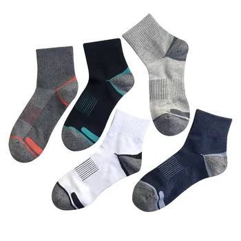 5 пар носков, мужские хлопковые дышащие носки нового дизайна, носки средней длины, повседневные мужские роскошные носки
