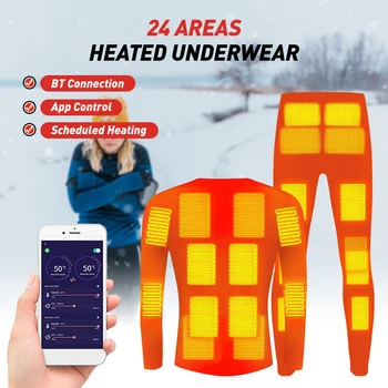 Зимний жилет с подогревом, куртка с подогревом, костюм, приложение для смартфона, контроль температуры, USB, Мужское женское термобелье, теплая одежда для мужчин