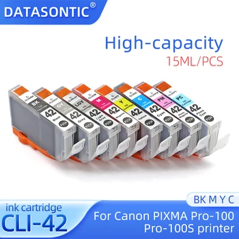 Новый Совместимый Чернильный Картридж CLI-42 Для Canon PIXMA Pro-100 Pro-100S Принтер Pro100 чернильный Картридж cli42BK C Y GY LGY M PC PM ink
