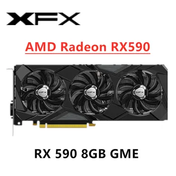 Видеокарты XFX RX 590 8GB GDDR5 GPU Radeon AMD Radeon RX590 GME 580 8GB AMD Видеокарта AMD Экран настольного ПК Карта Компьютерной игры