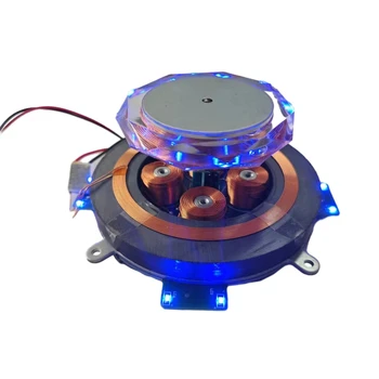 Модуль магнитной левитации DIY Core Kit со светодиодной лампой Грузоподъемность 500 г Аппарат для магнитной левитации Беспроводная зарядка Челнока