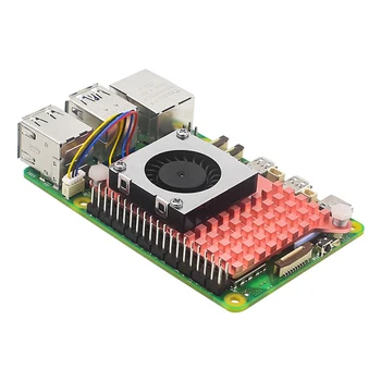 Для Raspberry Pi 5 с программным управлением Active Cooler Официальный радиатор вентилятора с регулируемой скоростью вращения, охлаждающий вентилятор, радиатор радиатора
