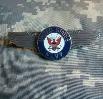 . Металлическая булавка с эмблемой военного летчика ВМС США Red Wings.