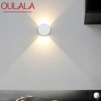 Современное Белое светодиодное бра OULALA с двусторонними источниками света, настенный светильник для столовой и гостиной