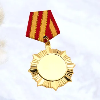 Золотые наградные медали Почетная металлическая медаль Значок памятника для спортивных соревнований по марафону