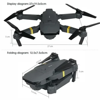 С камерой 4K HD WiFi Квадрокоптер Складной дешевый игрушечный Дрон Оптом E58 Мини-дроны большой дальности действия
