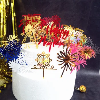 2024 Новый Год Весенний Фестиваль День Рождения Украшение Торта Свадебное Акриловое Украшение Фестивальный Топпер Для Торта Вставка