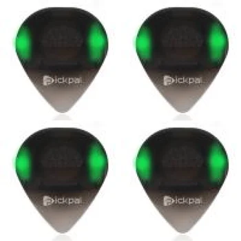 Портативный гитарный музыкальный инструмент, светящийся медиатор для акустической гитары (зеленый)