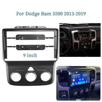 9-дюймовый автомобильный адаптер для передней панели Canbus Box декодер Android-радио Аудио Комплект приборной панели для Dodge RAM 2012-2018