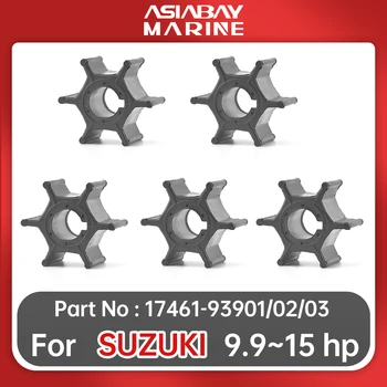 Для Подвесного Мотора Suzuki Двигатель мощностью 9,9 л.с. 15 л.с. 5 Штук Крыльчатки Водяного Насоса Лопасти Лодки Запчасти DT9.9 DT15 17461 96901 02 03