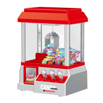 Пластиковый мини-аркадный игровой автомат с монетоприемником, Аркадный автомат с когтями, принадлежности для вечеринок, развлечения на батарейках для детей и взрослых