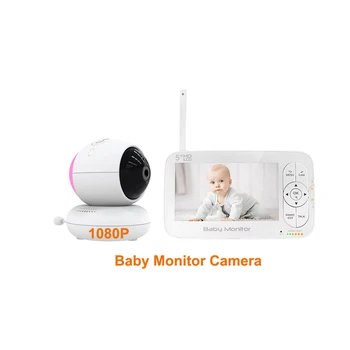 2,4-гигабайтная 5-дюймовая камера Sonix PTZ с разрешением 1080P babyfoon, Двусторонний звук, режим VOX ночного видения, температурное видео для ребенка и домашних животных