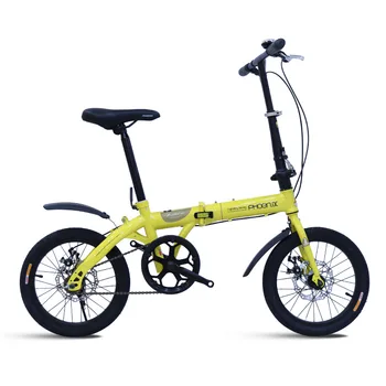 16-дюймовый Складной велосипед для взрослых мужчин и женщин, ездящих на велосипеде на открытом воздухе, суперлегкий и маленький студенческий односкоростной велосипед