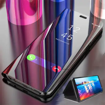 Роскошный Флип-чехол Smart Mirror View Для Huawei Honor 50 Lite Shell on Honor50 50Lite NTN-L22 NTN-LX1 Кожаный Чехол Для мобильного Телефона