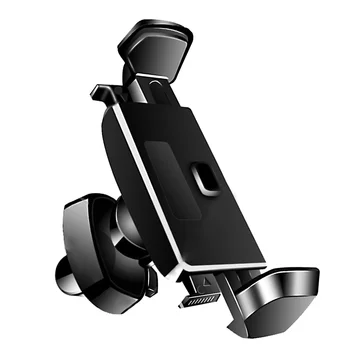 Автомобильный держатель для телефона с вентиляционным отверстием, креативный самоблокирующийся кронштейн для планшета и телефона для автомобиля Auto (черный)
